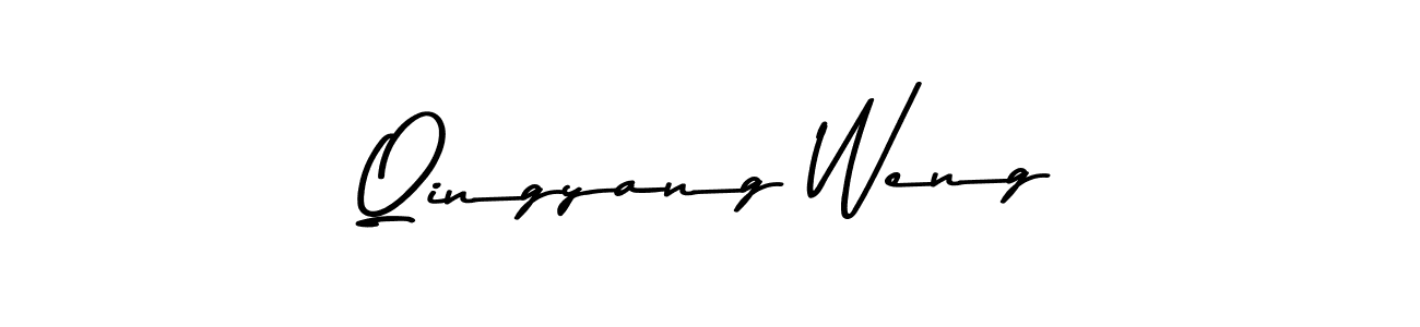 Use a signature maker to create a handwritten signature online. With this signature software, you can design (Asem Kandis PERSONAL USE) your own signature for name Qingyang Weng. Qingyang Weng signature style 9 images and pictures png