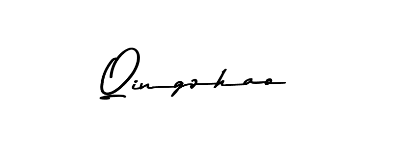 Make a beautiful signature design for name Qingzhao. Use this online signature maker to create a handwritten signature for free. Qingzhao signature style 9 images and pictures png