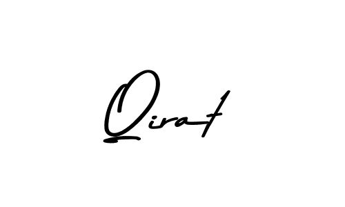 Qirat stylish signature style. Best Handwritten Sign (Asem Kandis PERSONAL USE) for my name. Handwritten Signature Collection Ideas for my name Qirat. Qirat signature style 9 images and pictures png