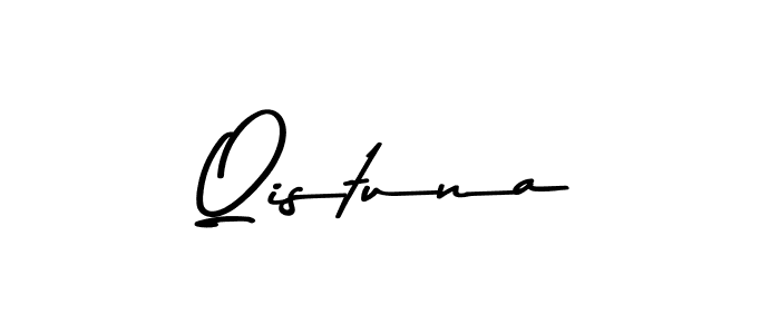 How to make Qistuna signature? Asem Kandis PERSONAL USE is a professional autograph style. Create handwritten signature for Qistuna name. Qistuna signature style 9 images and pictures png