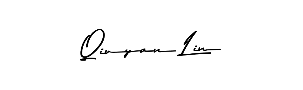 Design your own signature with our free online signature maker. With this signature software, you can create a handwritten (Asem Kandis PERSONAL USE) signature for name Qiuyan Lin. Qiuyan Lin signature style 9 images and pictures png