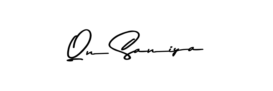 Design your own signature with our free online signature maker. With this signature software, you can create a handwritten (Asem Kandis PERSONAL USE) signature for name Qn Saniya. Qn Saniya signature style 9 images and pictures png