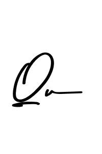 Use a signature maker to create a handwritten signature online. With this signature software, you can design (Asem Kandis PERSONAL USE) your own signature for name Qu. Qu signature style 9 images and pictures png