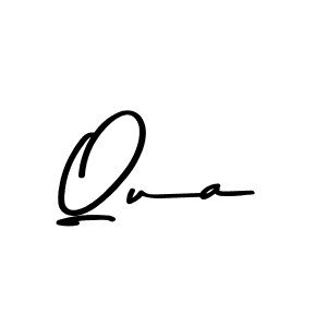 Create a beautiful signature design for name Qua. With this signature (Asem Kandis PERSONAL USE) fonts, you can make a handwritten signature for free. Qua signature style 9 images and pictures png
