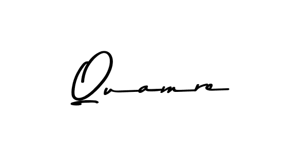 Make a beautiful signature design for name Quamre. With this signature (Asem Kandis PERSONAL USE) style, you can create a handwritten signature for free. Quamre signature style 9 images and pictures png