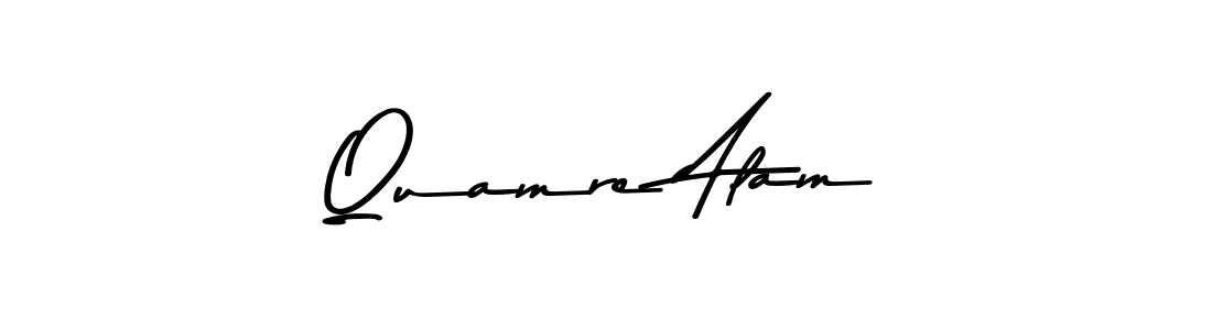 Make a beautiful signature design for name Quamre Alam. Use this online signature maker to create a handwritten signature for free. Quamre Alam signature style 9 images and pictures png