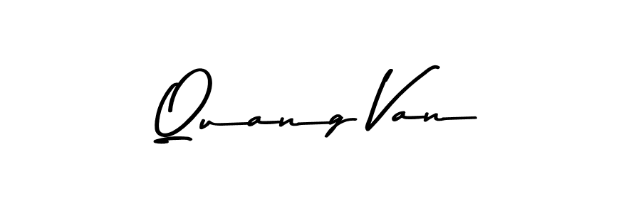 How to make Quang Van signature? Asem Kandis PERSONAL USE is a professional autograph style. Create handwritten signature for Quang Van name. Quang Van signature style 9 images and pictures png