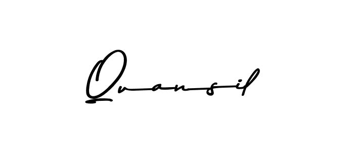 Once you've used our free online signature maker to create your best signature Asem Kandis PERSONAL USE style, it's time to enjoy all of the benefits that Quansil name signing documents. Quansil signature style 9 images and pictures png