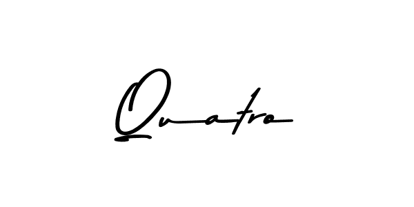 The best way (Asem Kandis PERSONAL USE) to make a short signature is to pick only two or three words in your name. The name Quatro include a total of six letters. For converting this name. Quatro signature style 9 images and pictures png
