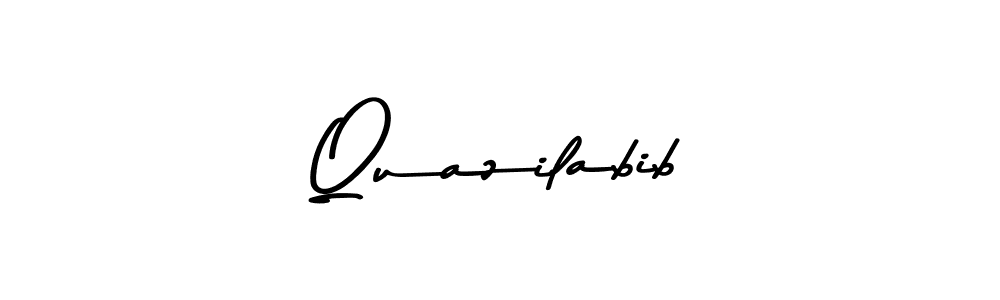Make a beautiful signature design for name Quazilabib. With this signature (Asem Kandis PERSONAL USE) style, you can create a handwritten signature for free. Quazilabib signature style 9 images and pictures png