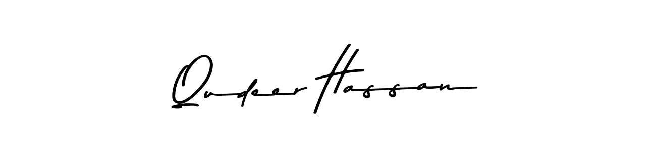 How to make Qudeer Hassan signature? Asem Kandis PERSONAL USE is a professional autograph style. Create handwritten signature for Qudeer Hassan name. Qudeer Hassan signature style 9 images and pictures png