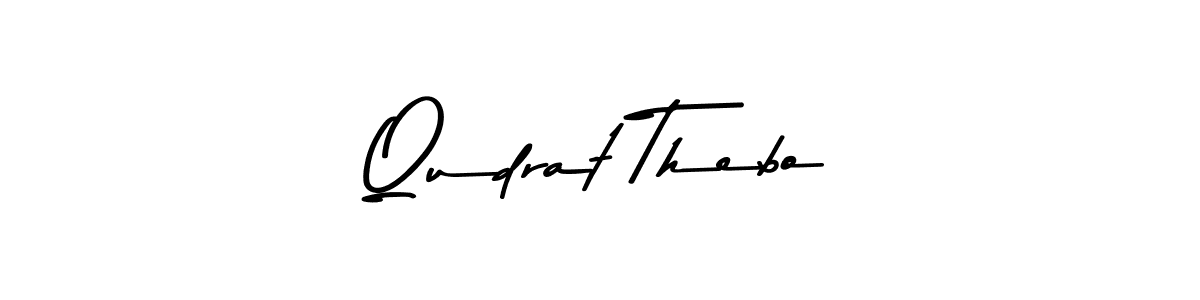 Use a signature maker to create a handwritten signature online. With this signature software, you can design (Asem Kandis PERSONAL USE) your own signature for name Qudrat Thebo. Qudrat Thebo signature style 9 images and pictures png