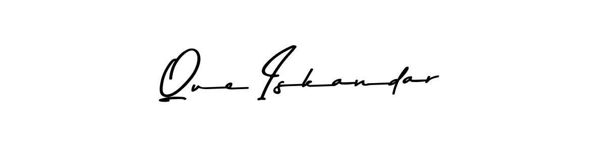 Make a beautiful signature design for name Que Iskandar. Use this online signature maker to create a handwritten signature for free. Que Iskandar signature style 9 images and pictures png