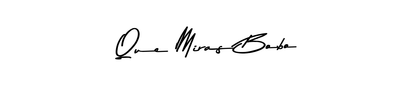 You should practise on your own different ways (Asem Kandis PERSONAL USE) to write your name (Que Miras Bobo) in signature. don't let someone else do it for you. Que Miras Bobo signature style 9 images and pictures png