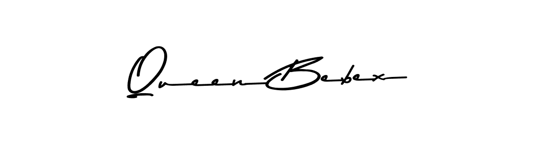 Make a beautiful signature design for name Queen Bebex. With this signature (Asem Kandis PERSONAL USE) style, you can create a handwritten signature for free. Queen Bebex signature style 9 images and pictures png