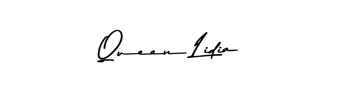 Design your own signature with our free online signature maker. With this signature software, you can create a handwritten (Asem Kandis PERSONAL USE) signature for name Queen Lidia. Queen Lidia signature style 9 images and pictures png