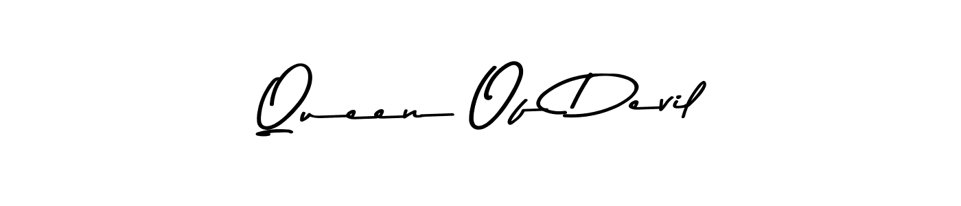 Queen Of Devil stylish signature style. Best Handwritten Sign (Asem Kandis PERSONAL USE) for my name. Handwritten Signature Collection Ideas for my name Queen Of Devil. Queen Of Devil signature style 9 images and pictures png