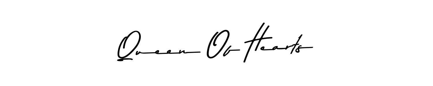 Queen Of Hearts stylish signature style. Best Handwritten Sign (Asem Kandis PERSONAL USE) for my name. Handwritten Signature Collection Ideas for my name Queen Of Hearts. Queen Of Hearts signature style 9 images and pictures png