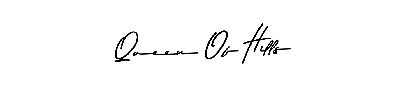 How to make Queen Of Hills name signature. Use Asem Kandis PERSONAL USE style for creating short signs online. This is the latest handwritten sign. Queen Of Hills signature style 9 images and pictures png