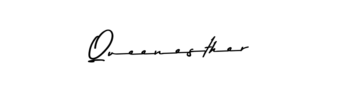 Make a beautiful signature design for name Queenesther. With this signature (Asem Kandis PERSONAL USE) style, you can create a handwritten signature for free. Queenesther signature style 9 images and pictures png