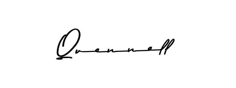 How to make Quennell name signature. Use Asem Kandis PERSONAL USE style for creating short signs online. This is the latest handwritten sign. Quennell signature style 9 images and pictures png