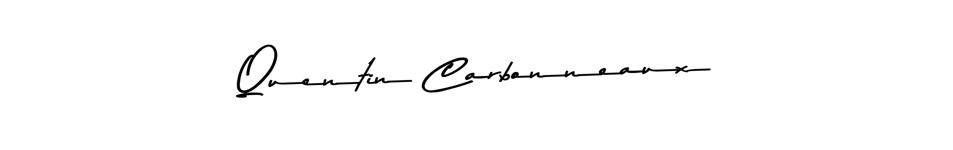 How to make Quentin Carbonneaux name signature. Use Asem Kandis PERSONAL USE style for creating short signs online. This is the latest handwritten sign. Quentin Carbonneaux signature style 9 images and pictures png