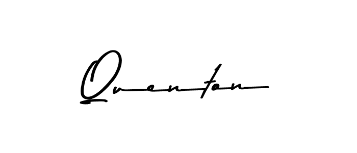 Design your own signature with our free online signature maker. With this signature software, you can create a handwritten (Asem Kandis PERSONAL USE) signature for name Quenton. Quenton signature style 9 images and pictures png