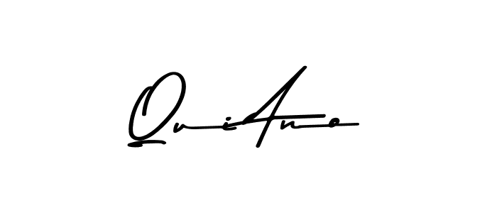 The best way (Asem Kandis PERSONAL USE) to make a short signature is to pick only two or three words in your name. The name Qui Ano include a total of six letters. For converting this name. Qui Ano signature style 9 images and pictures png