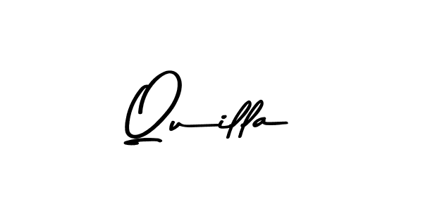 Use a signature maker to create a handwritten signature online. With this signature software, you can design (Asem Kandis PERSONAL USE) your own signature for name Quilla. Quilla signature style 9 images and pictures png
