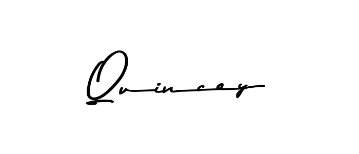 Make a beautiful signature design for name Quincey. With this signature (Asem Kandis PERSONAL USE) style, you can create a handwritten signature for free. Quincey signature style 9 images and pictures png