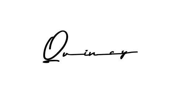 How to make Quincy name signature. Use Asem Kandis PERSONAL USE style for creating short signs online. This is the latest handwritten sign. Quincy signature style 9 images and pictures png