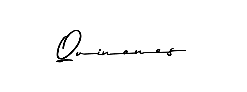 How to make Quinones name signature. Use Asem Kandis PERSONAL USE style for creating short signs online. This is the latest handwritten sign. Quinones signature style 9 images and pictures png