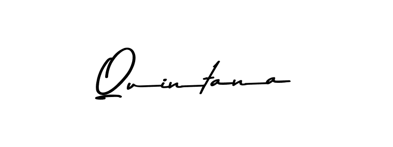 Design your own signature with our free online signature maker. With this signature software, you can create a handwritten (Asem Kandis PERSONAL USE) signature for name Quintana. Quintana signature style 9 images and pictures png