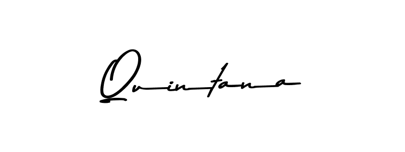 Make a beautiful signature design for name Quintana. With this signature (Asem Kandis PERSONAL USE) style, you can create a handwritten signature for free. Quintana signature style 9 images and pictures png
