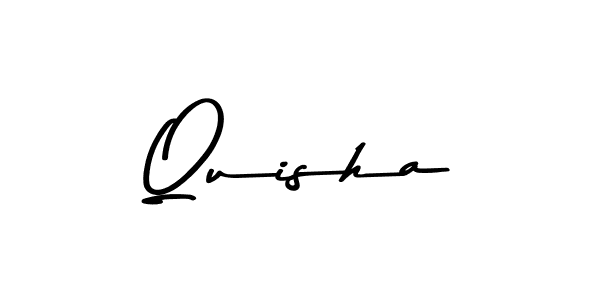 Make a beautiful signature design for name Quisha. With this signature (Asem Kandis PERSONAL USE) style, you can create a handwritten signature for free. Quisha signature style 9 images and pictures png