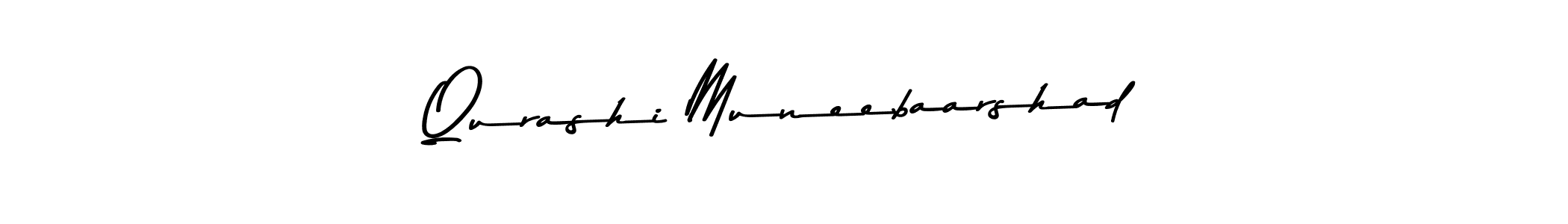 Design your own signature with our free online signature maker. With this signature software, you can create a handwritten (Asem Kandis PERSONAL USE) signature for name Qurashi Muneebaarshad. Qurashi Muneebaarshad signature style 9 images and pictures png