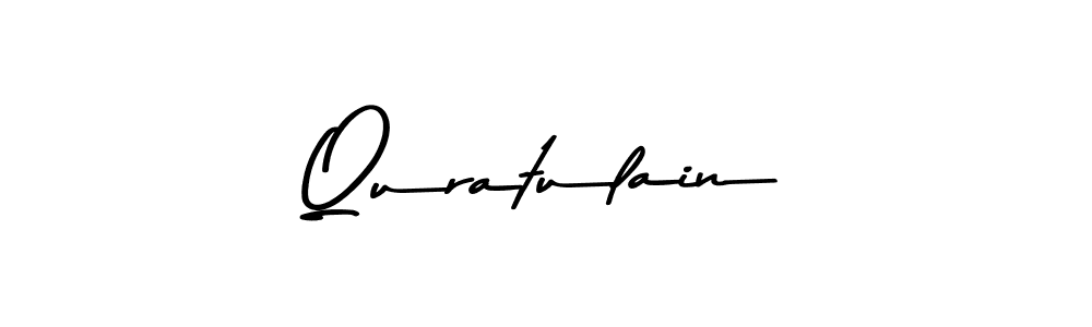 Make a beautiful signature design for name Quratulain. With this signature (Asem Kandis PERSONAL USE) style, you can create a handwritten signature for free. Quratulain signature style 9 images and pictures png