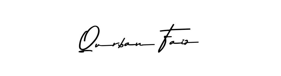 Make a beautiful signature design for name Qurban Faiz. With this signature (Asem Kandis PERSONAL USE) style, you can create a handwritten signature for free. Qurban Faiz signature style 9 images and pictures png