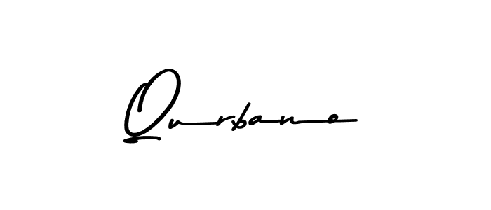 Qurbano stylish signature style. Best Handwritten Sign (Asem Kandis PERSONAL USE) for my name. Handwritten Signature Collection Ideas for my name Qurbano. Qurbano signature style 9 images and pictures png