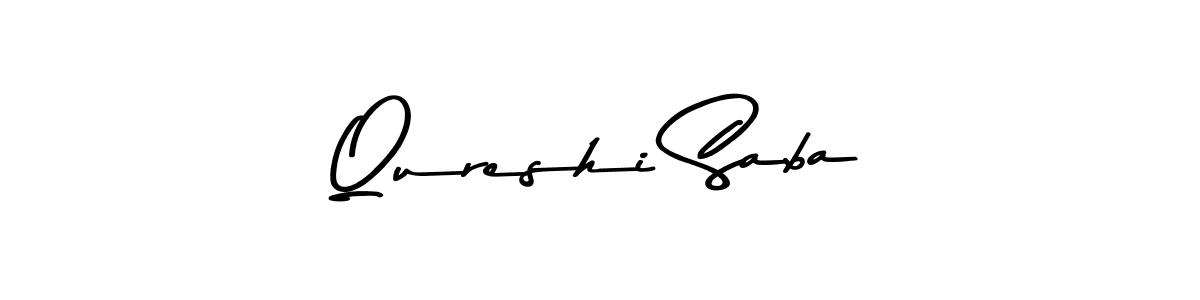 Make a beautiful signature design for name Qureshi Saba. With this signature (Asem Kandis PERSONAL USE) style, you can create a handwritten signature for free. Qureshi Saba signature style 9 images and pictures png