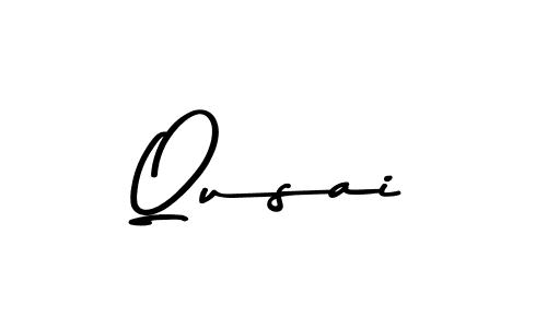 Design your own signature with our free online signature maker. With this signature software, you can create a handwritten (Asem Kandis PERSONAL USE) signature for name Qusai. Qusai signature style 9 images and pictures png