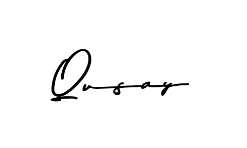 Use a signature maker to create a handwritten signature online. With this signature software, you can design (Asem Kandis PERSONAL USE) your own signature for name Qusay. Qusay signature style 9 images and pictures png