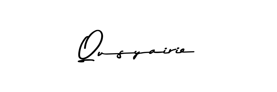 Use a signature maker to create a handwritten signature online. With this signature software, you can design (Asem Kandis PERSONAL USE) your own signature for name Qusyairie. Qusyairie signature style 9 images and pictures png