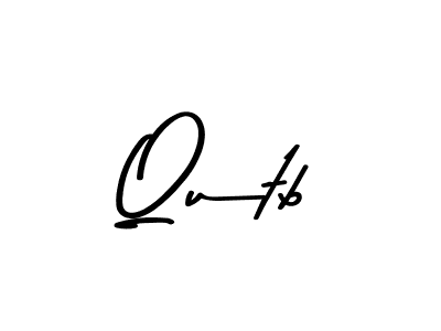 Use a signature maker to create a handwritten signature online. With this signature software, you can design (Asem Kandis PERSONAL USE) your own signature for name Qutb. Qutb signature style 9 images and pictures png