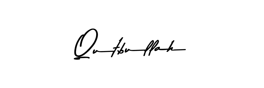 Use a signature maker to create a handwritten signature online. With this signature software, you can design (Asem Kandis PERSONAL USE) your own signature for name Qutbullah. Qutbullah signature style 9 images and pictures png