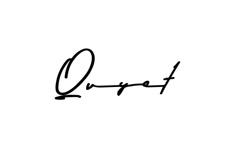 Design your own signature with our free online signature maker. With this signature software, you can create a handwritten (Asem Kandis PERSONAL USE) signature for name Quyet. Quyet signature style 9 images and pictures png
