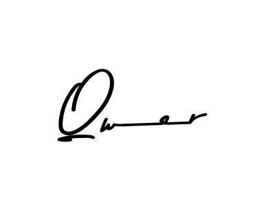 How to make Qwer signature? Asem Kandis PERSONAL USE is a professional autograph style. Create handwritten signature for Qwer name. Qwer signature style 9 images and pictures png