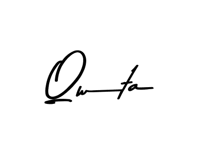 How to make Qwta signature? Asem Kandis PERSONAL USE is a professional autograph style. Create handwritten signature for Qwta name. Qwta signature style 9 images and pictures png