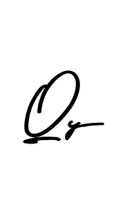 Make a beautiful signature design for name Qy. With this signature (Asem Kandis PERSONAL USE) style, you can create a handwritten signature for free. Qy signature style 9 images and pictures png