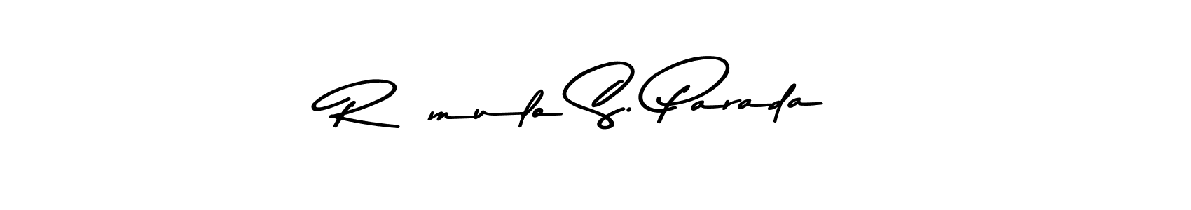 How to make Rómulo S. Parada signature? Asem Kandis PERSONAL USE is a professional autograph style. Create handwritten signature for Rómulo S. Parada name. Rómulo S. Parada signature style 9 images and pictures png